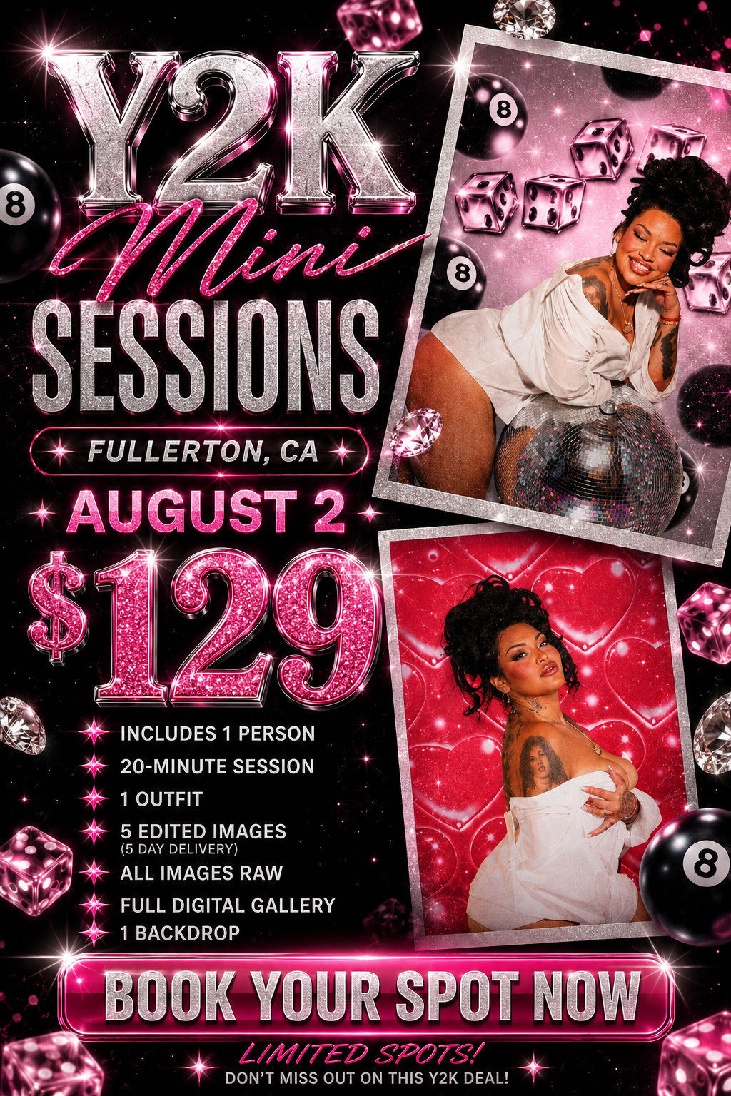 Y2K MINI SESSION AUGUST 2nd