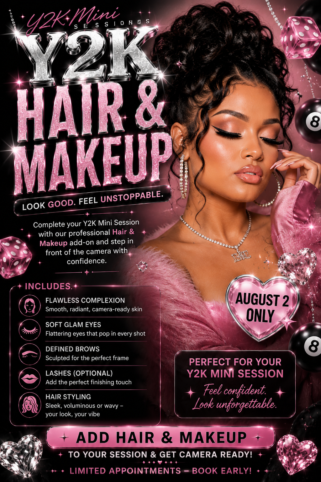Hair & Light Makeup - AUGUST 2nd